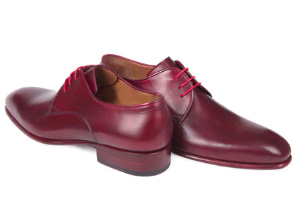 Image of Paul Parkman Burgundy Hand Painted Derby Shoes Id 633Brd72 1153743718 from Edmene LLC