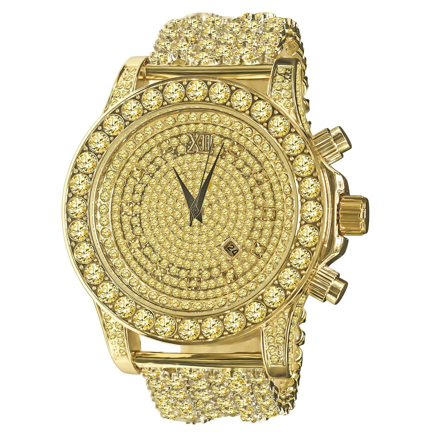 Image of BURNISH CZ ICED OUT WATCH | 5110294 from Edmene LLC