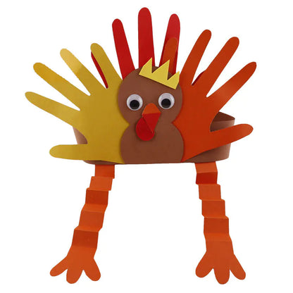 Thanksgiving Turkey Headband Craft for Kids DIY