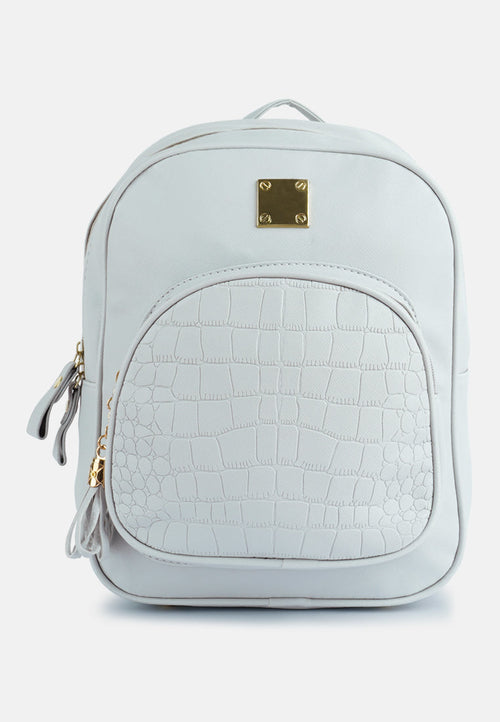Image of Croc Patterned Mini Backpack 1329142909 from Edmene LLC