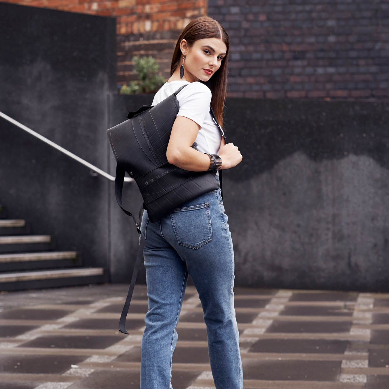 Ando Slimline Inner Tube Vegan Backpack