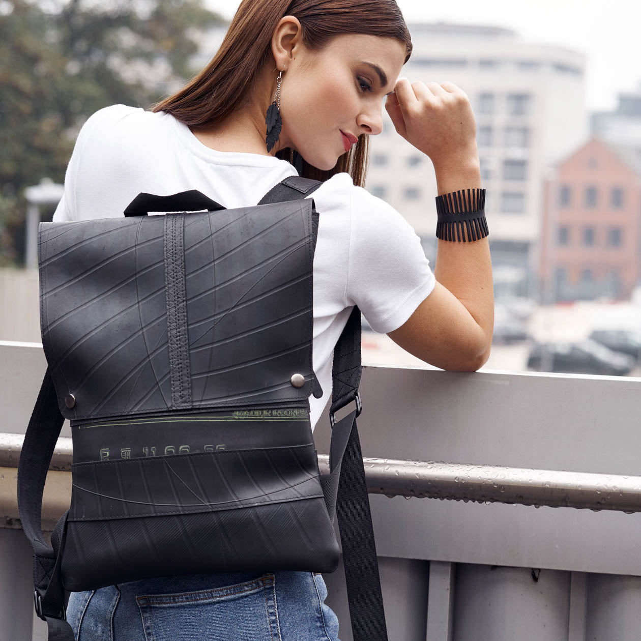 Ando Slimline Inner Tube Vegan Backpack