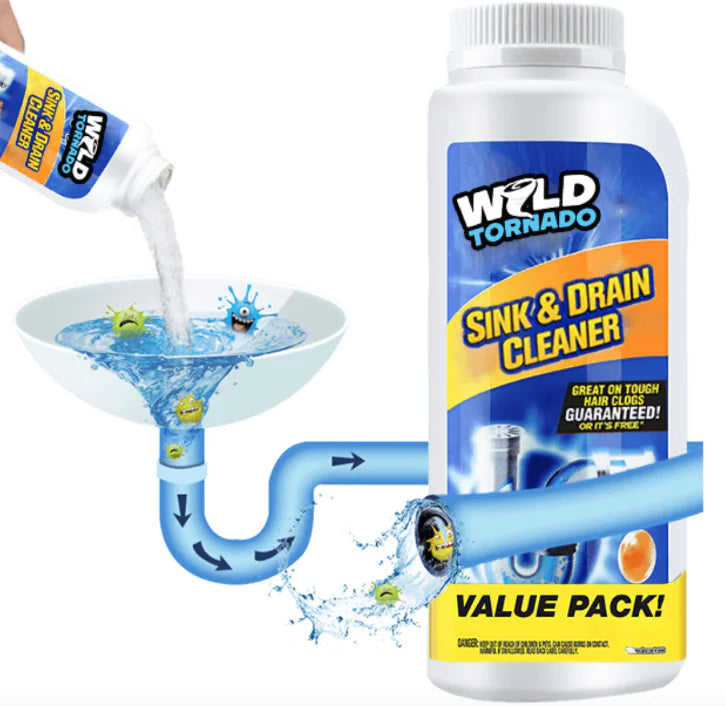 Sink & Drain Cleaner for Clogs in Kitchen & Bathroom