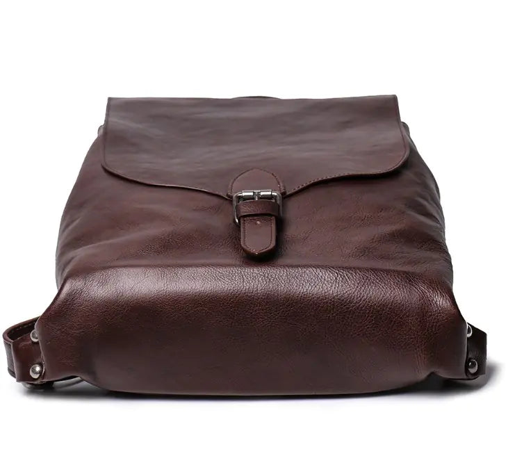 Women's Leather Backpack in Waxed Cowhide Material