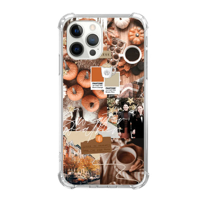 Qivtpjkrin Autumn Phone Case Fall Collage Phone Cover for iPhone 16 Pro Max Aesthetic Halloween Thanksgiving Pumpkin Collage for Teens Wowen Men for iPhone 16 Pro Max Trendy TPU Bumper Cover Case