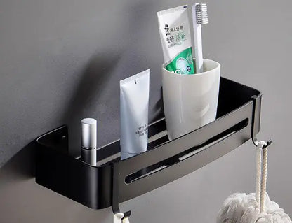 No-Drill Bathroom Storage Rack