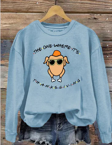 Thanksgiving Sweatshirt Inspired by Friends Turkey Episode