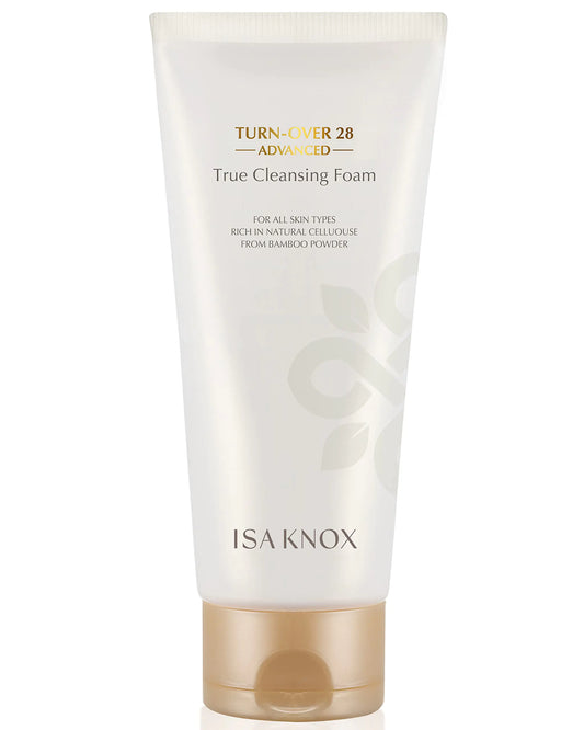 Isa Knox True Foaming Facial Cleanser (6.1fl oz) - Korean Skincare Non-Drying Bubble Foam Face Wash Pomegranate Vinegar Natural Bamboo Cellulose