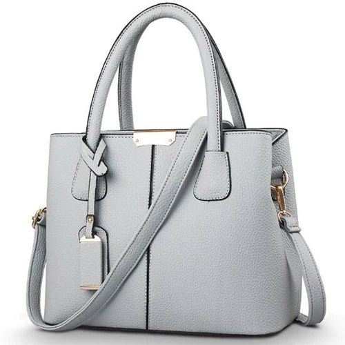 Image of Women Pu Leather Handbags Ladies Large Tote Bag Female Square Shoulder 1438175085 from Edmene LLC