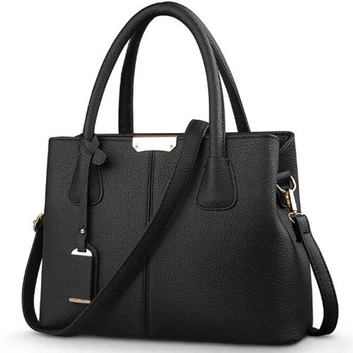 Image of Women Pu Leather Handbags Ladies Large Tote Bag Female Square Shoulder 1438175085 from Edmene LLC