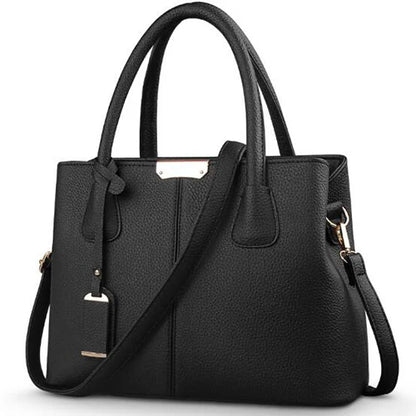 Image of Women Pu Leather Handbags Ladies Large Tote Bag Female Square Shoulder 1438175085 from Edmene LLC