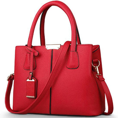 Image of Women Pu Leather Handbags Ladies Large Tote Bag Female Square Shoulder 1438175085 from Edmene LLC