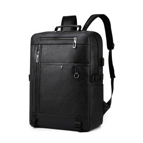 High Quality PU Leather Backpack Men Multifunctional Luxury Urban Bag