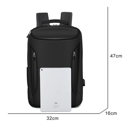 Image of Business Backpack For Men Portable Usb Charging Bag Waterproof Oxford Cloth Rucksack Male Multifunction Laptop Bagpack 641786056 from Edmene LLC