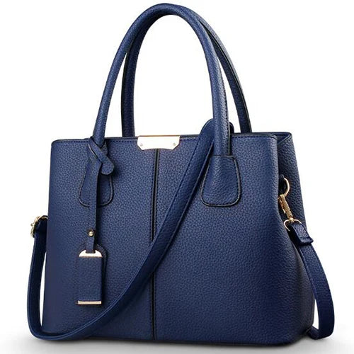 Image of Women Pu Leather Handbags Ladies Large Tote Bag Female Square Shoulder 1438175085 from Edmene LLC