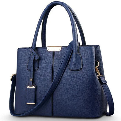 Image of Women Pu Leather Handbags Ladies Large Tote Bag Female Square Shoulder 1438175085 from Edmene LLC