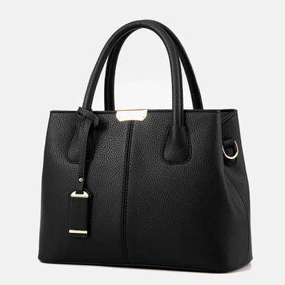 Image of Women Pu Leather Handbags Ladies Large Tote Bag Female Square Shoulder 1438175085 from Edmene LLC