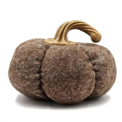 Set Of 3, 8.3x8.3x5.5 Brown Pumpkin, Pumpkin Ornament Decor For Holiday Harvest Festival Fall Festival  Thanksgiving