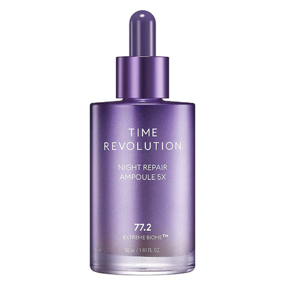 MISSHA Time Revolution Night Repair Face Serum Ampoule (5th Gen) - Overnight Probiotic Skincare for Intensive Repair and Radiance 1.69 Fl Oz