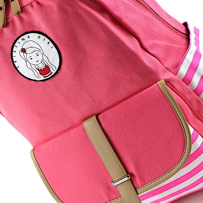 Image of Striped Travel Backpack With Laptop Pocket 311161048 from Edmene LLC