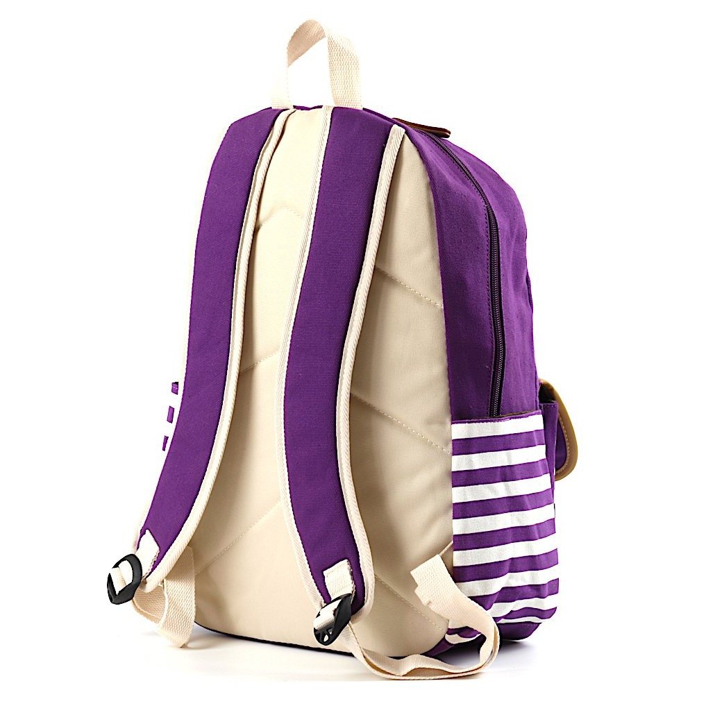 Image of Striped Travel Backpack With Laptop Pocket 1 329047546 from Edmene LLC