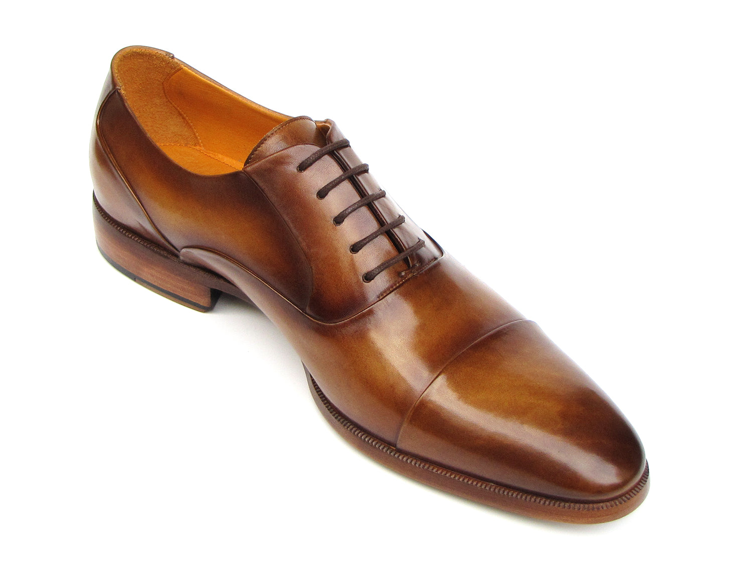 Image of Paul Parkman Mens Captoe Oxfords Brown Leather Id 074 Cml 1735406380 from Edmene LLC