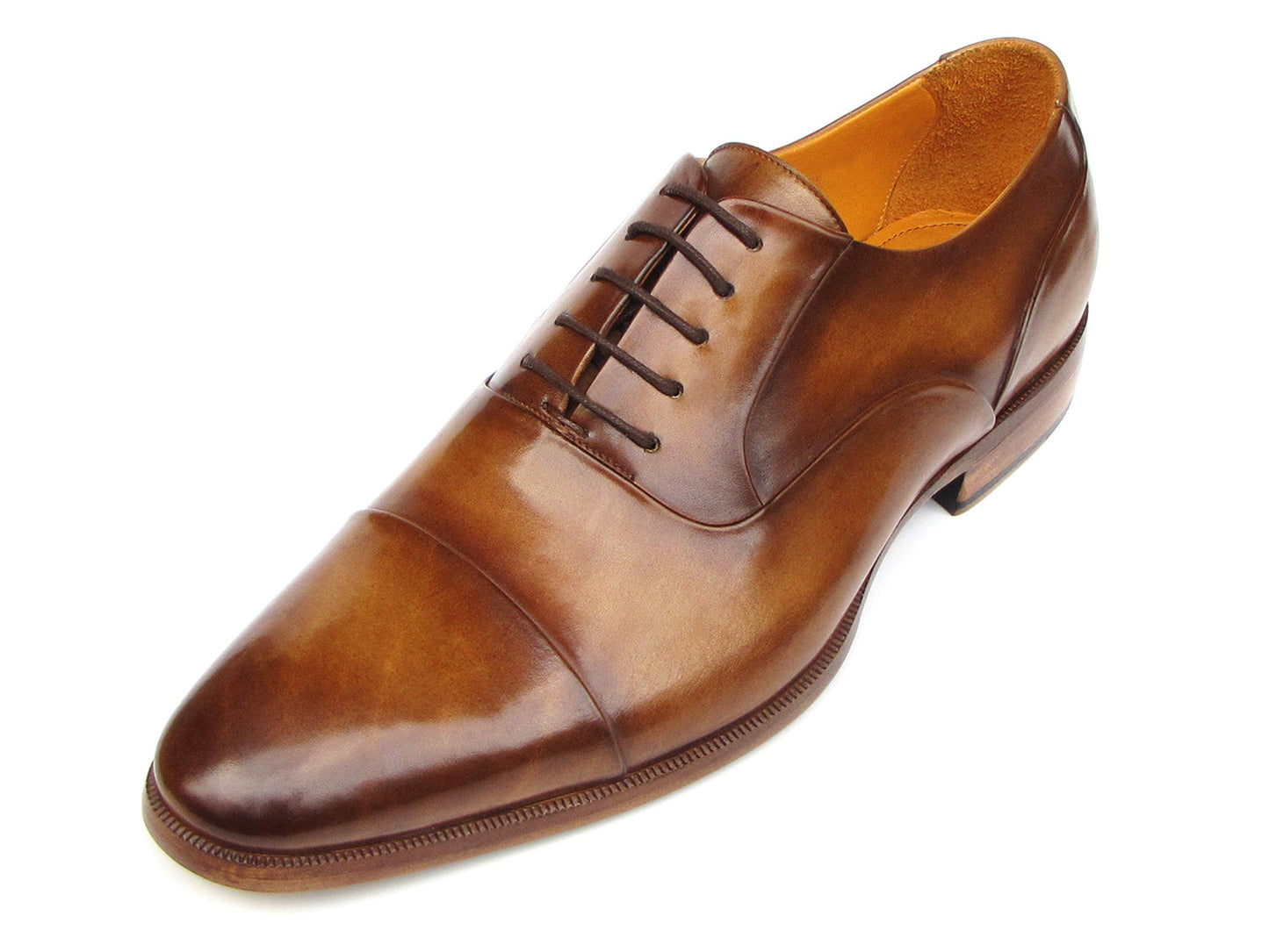 Image of Paul Parkman Mens Captoe Oxfords Brown Leather Id 074 Cml 1735406380 from Edmene LLC