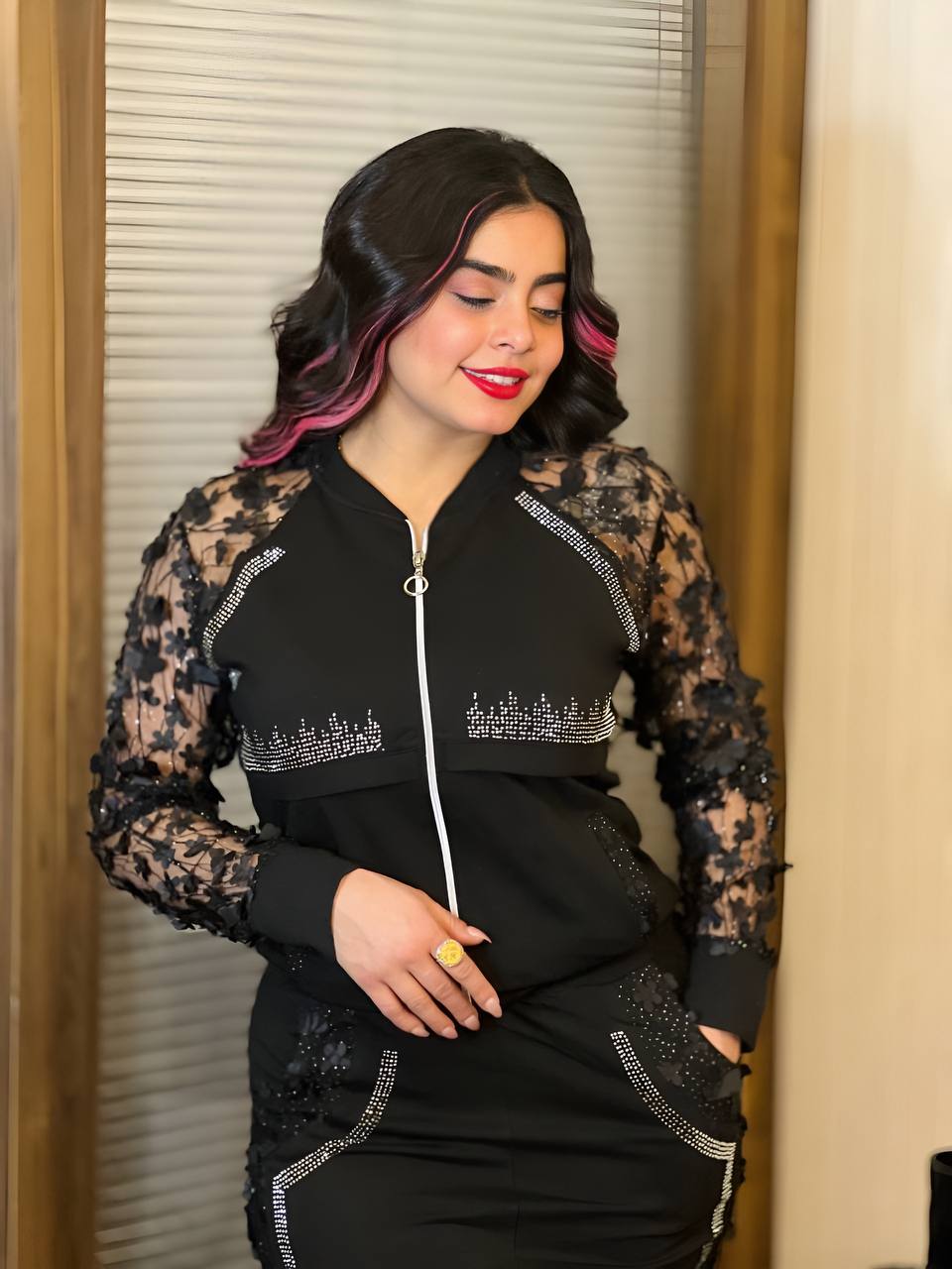 Image of Transparent 2 Piece Jacket & Skirt Set from Edmene LLC