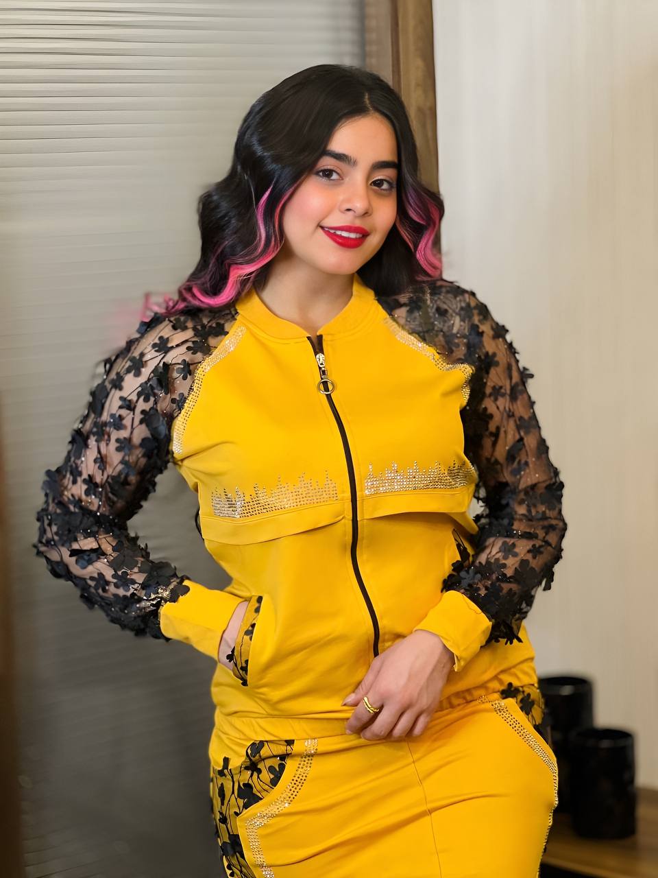 Image of Transparent 2 Piece Jacket Skirt Set 592675732 from Edmene LLC