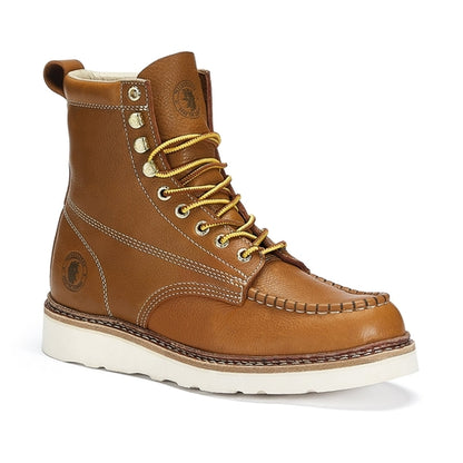 Image of Rockrooster Mens 7 Inch Brown Soft Toe Wedge Work Boots With Vibram® Outsole Vap611 1140217607 from Edmene LLC
