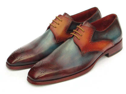 Image of Paul Parkman Mens Multi Color Medallion Toe Derby Shoes Id 6584 Mix 1476948789 from Edmene LLC