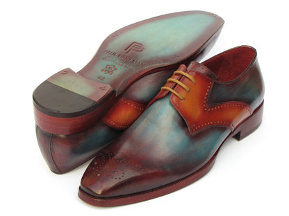 Image of Paul Parkman Mens Multi Color Medallion Toe Derby Shoes Id 6584 Mix 1476948789 from Edmene LLC