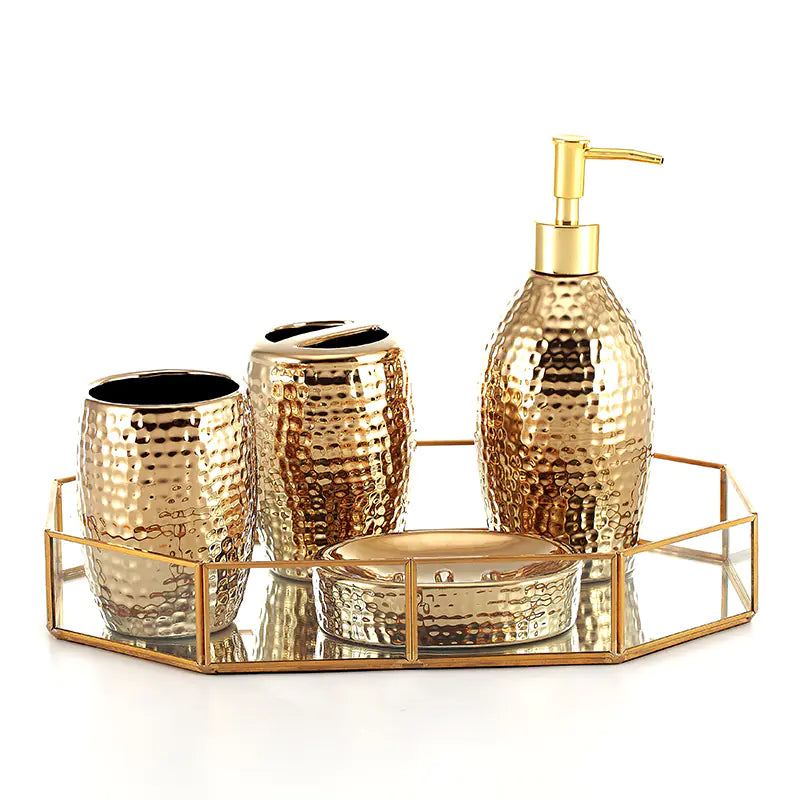 Modern Ceramic 5-Piece Bathroom Accessory Set