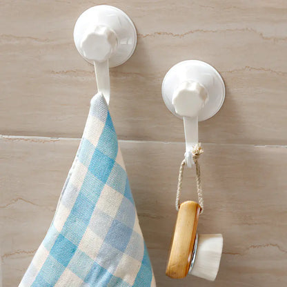 Powerful Plastic Suction Hooks for Bathroom