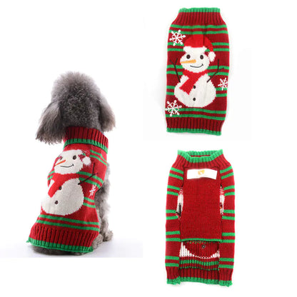 Christmas Pompom Clothes for Small Dogs