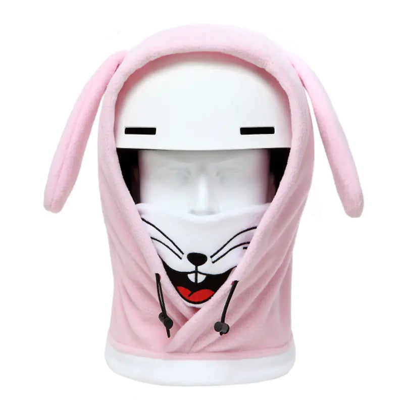Cartoon Ski Helmet Cover with Face Protection