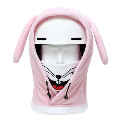 Cartoon Ski Helmet Cover with Face Protection