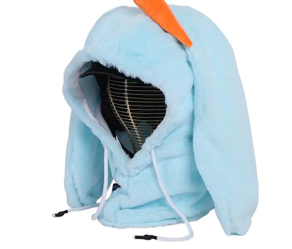 Cute Rabbit Ski Face Helmet Cap