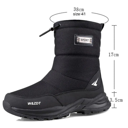 Men's Waterproof Ski Boots for Outdoor Activities