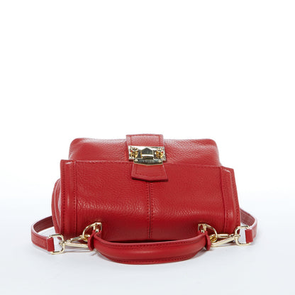 Image of Linda Red Leather Backpack Purse 1242407665 from Edmene LLC