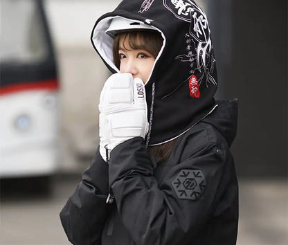 Cute Rabbit Ski Face Helmet Cap