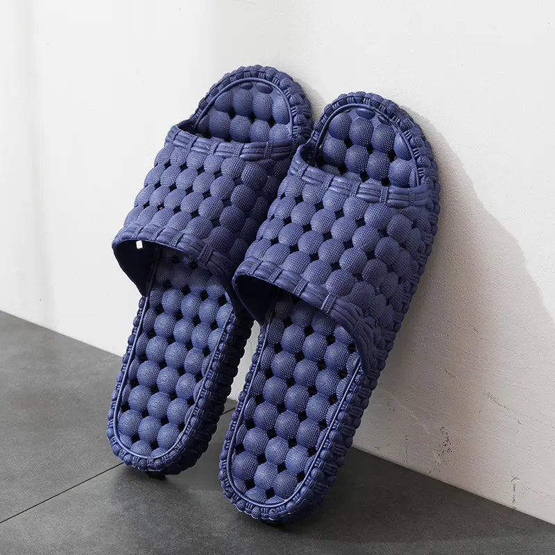 Unisex Hollow Out Bathroom Slippers for Home Use