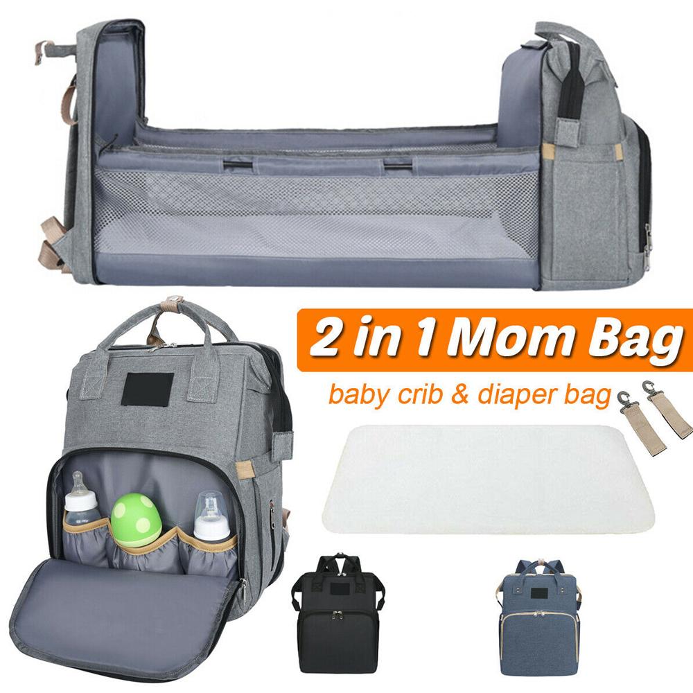 Image of Multi Use Stroller Diaper Bag With Baby Bed 1655653662 from Edmene LLC