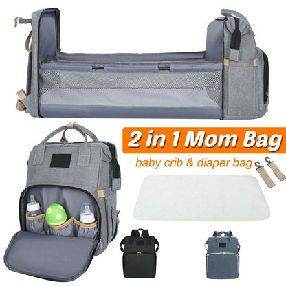Image of Multi Use Stroller Diaper Bag With Baby Bed 1655653662 from Edmene LLC