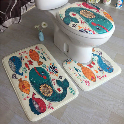 European Style Bathroom Mat for Restroom Decor