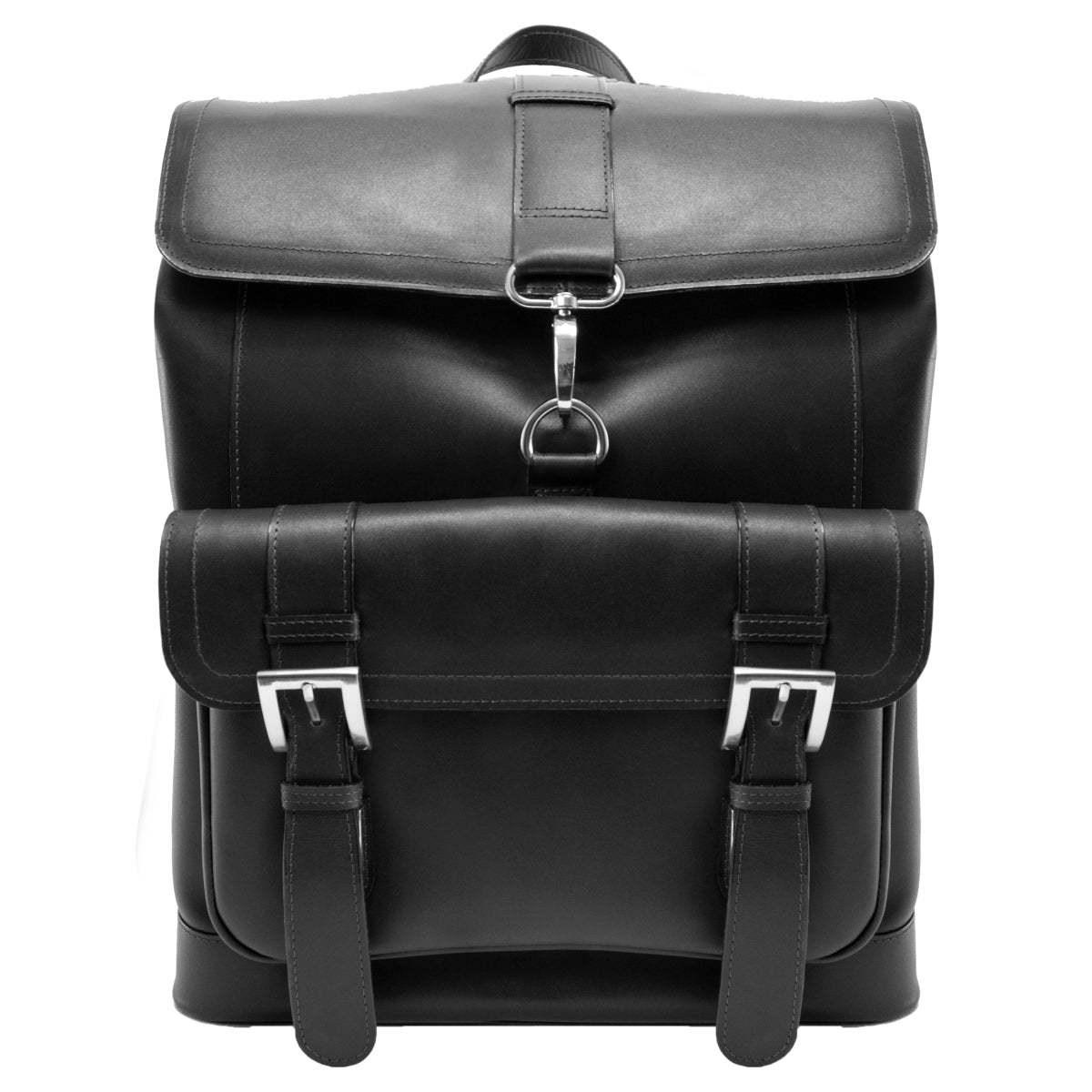 Image of Mcklein 88025 Hagen Leather Laptop Backpack, Black from Edmene LLC