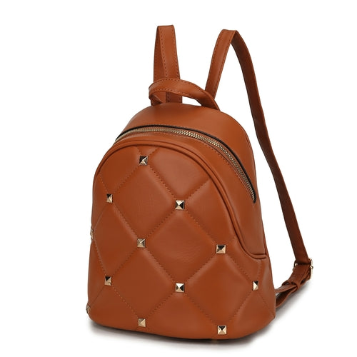 Image of Hayden Quilted Vegan Leather With Studs Womens Backpack 1740880536 from Edmene LLC