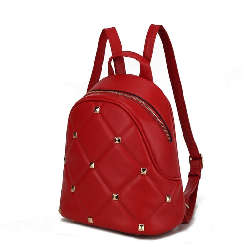 Image of Hayden Quilted Vegan Leather With Studs Womens Backpack 1740880536 from Edmene LLC