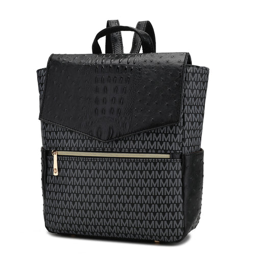 Leidy M Signature/Croco Backpack