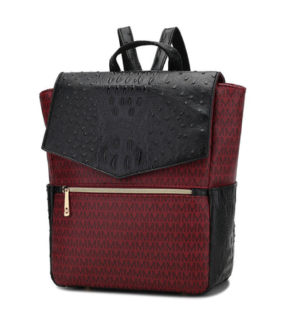Leidy M Signature/Croco Backpack